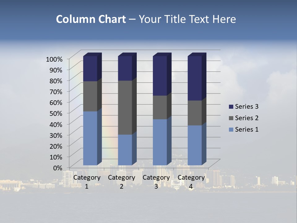 Ocean Clouds Mountains PowerPoint Template