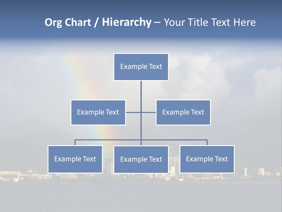 Ocean Clouds Mountains PowerPoint Template