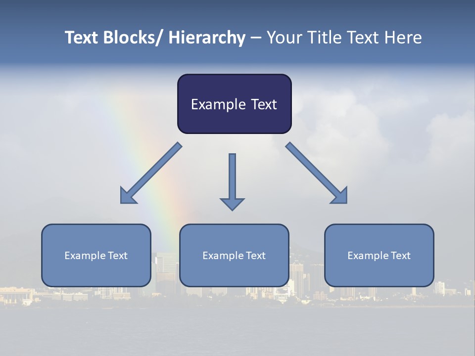 Ocean Clouds Mountains PowerPoint Template