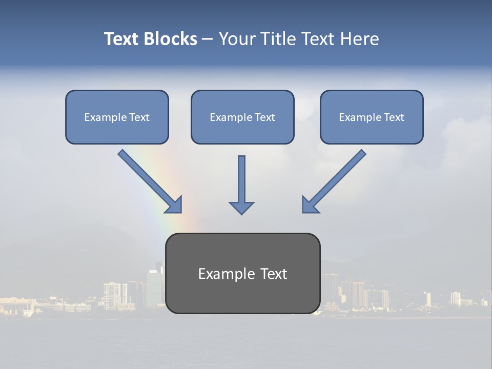 Ocean Clouds Mountains PowerPoint Template