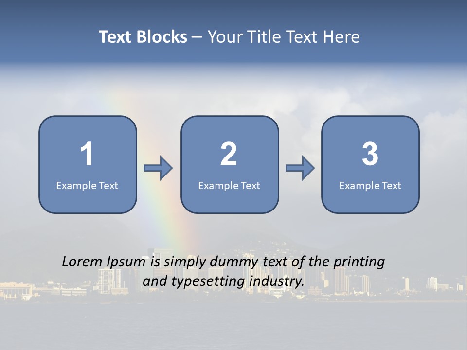 Ocean Clouds Mountains PowerPoint Template