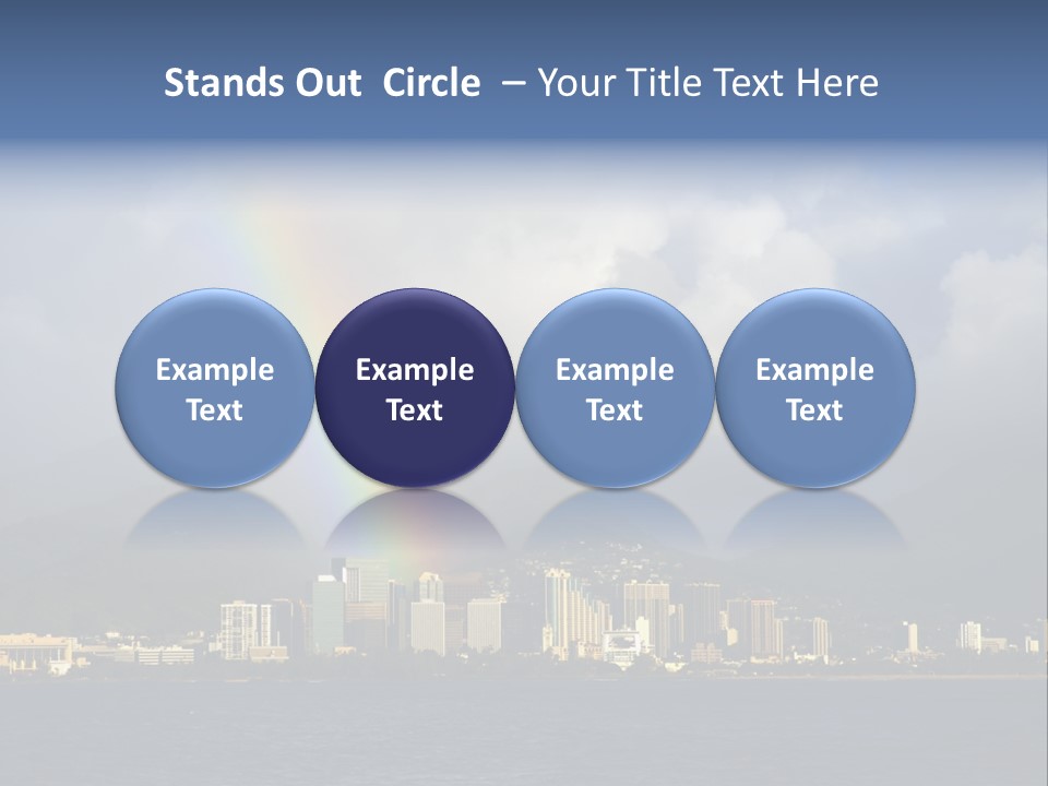 Ocean Clouds Mountains PowerPoint Template