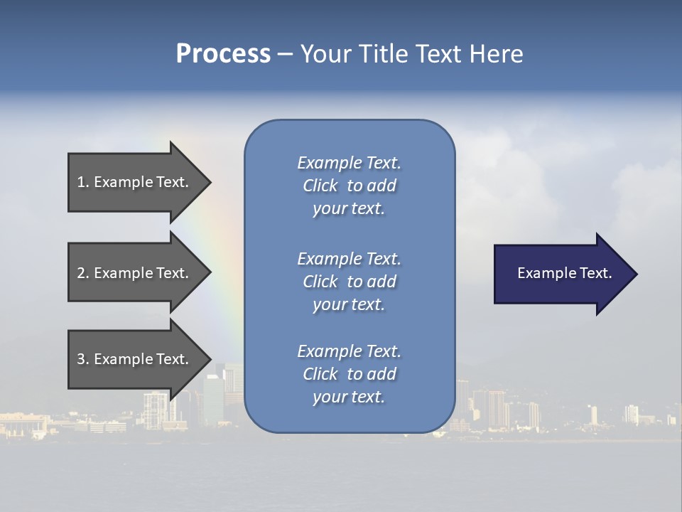Ocean Clouds Mountains PowerPoint Template