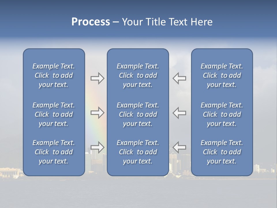 Ocean Clouds Mountains PowerPoint Template