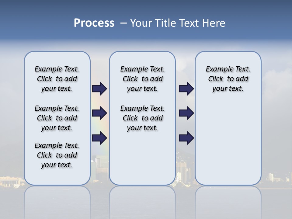 Ocean Clouds Mountains PowerPoint Template