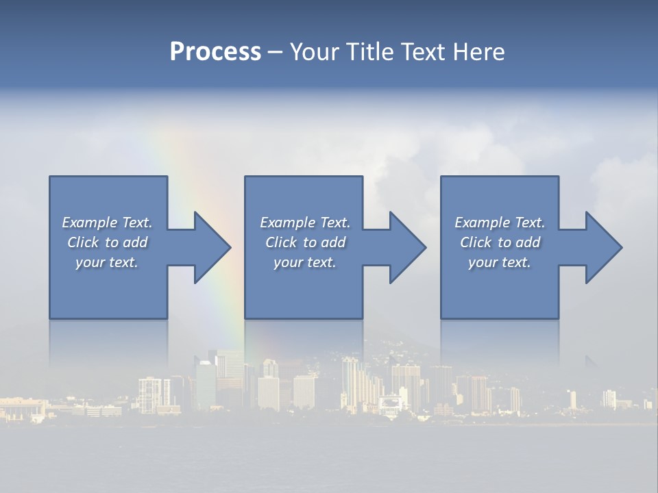 Ocean Clouds Mountains PowerPoint Template
