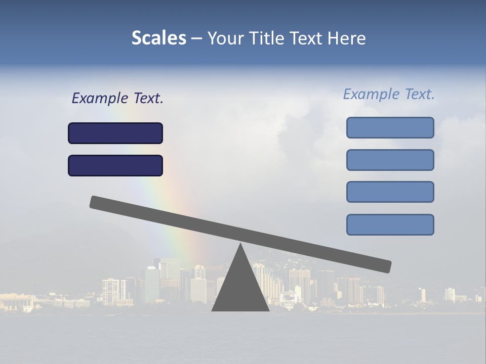 Ocean Clouds Mountains PowerPoint Template