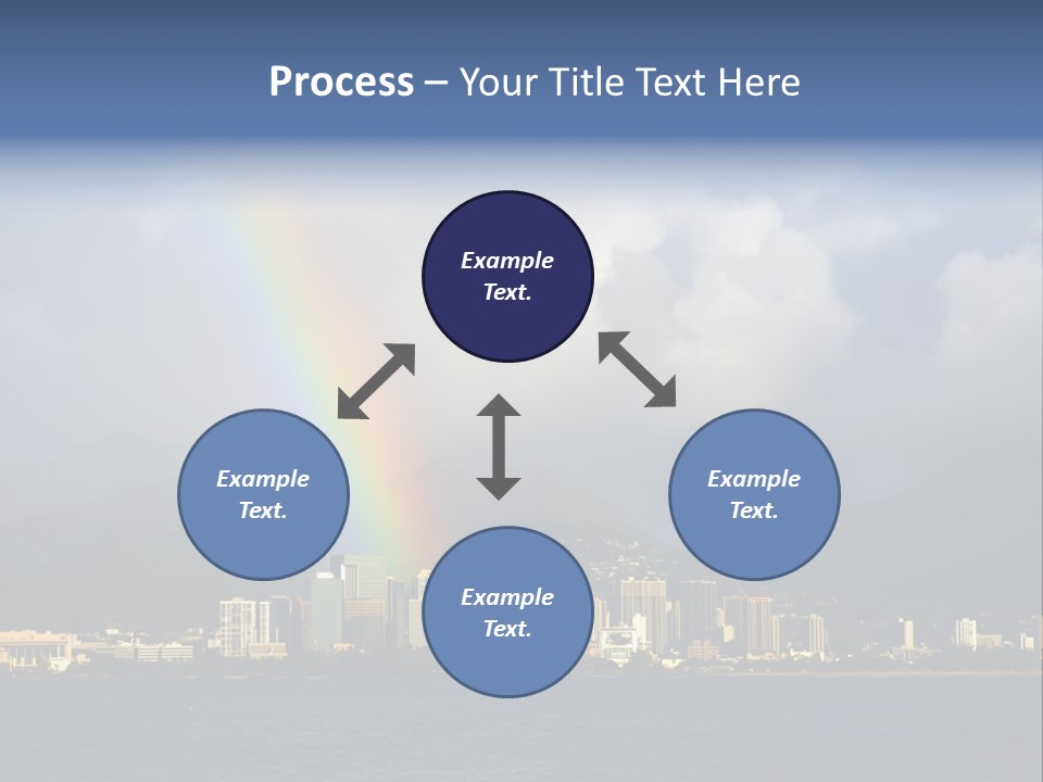 Ocean Clouds Mountains PowerPoint Template