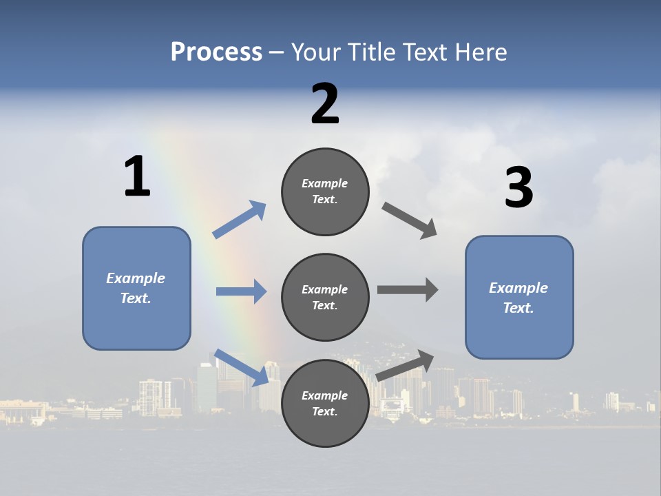 Ocean Clouds Mountains PowerPoint Template