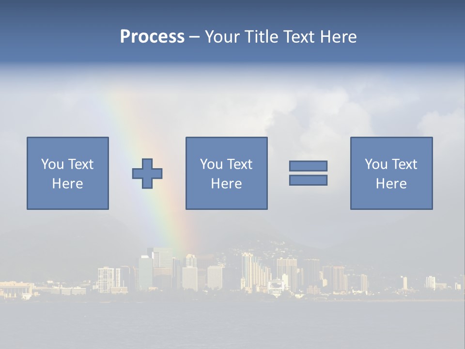 Ocean Clouds Mountains PowerPoint Template