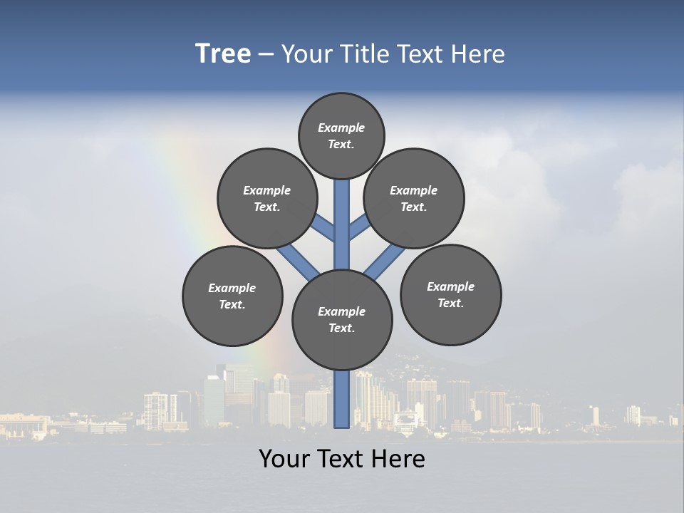 Ocean Clouds Mountains PowerPoint Template
