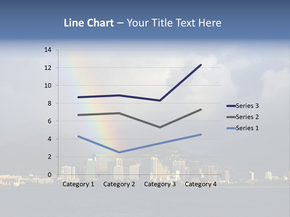 Ocean Clouds Mountains PowerPoint Template