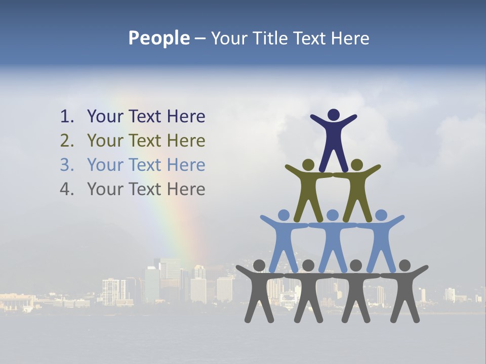 Ocean Clouds Mountains PowerPoint Template