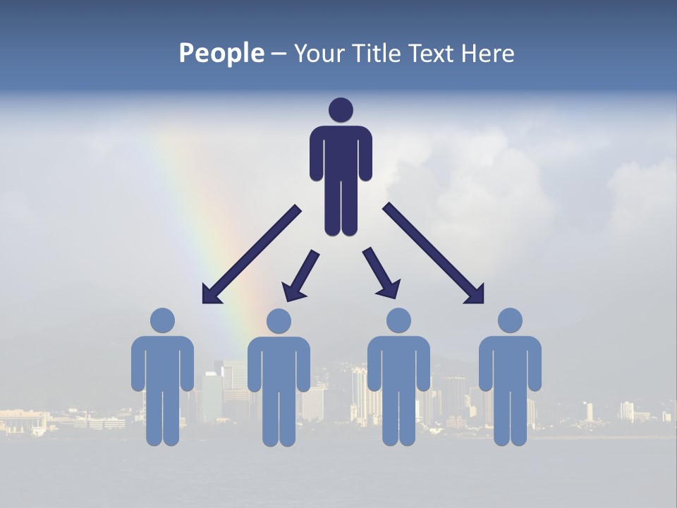 Ocean Clouds Mountains PowerPoint Template