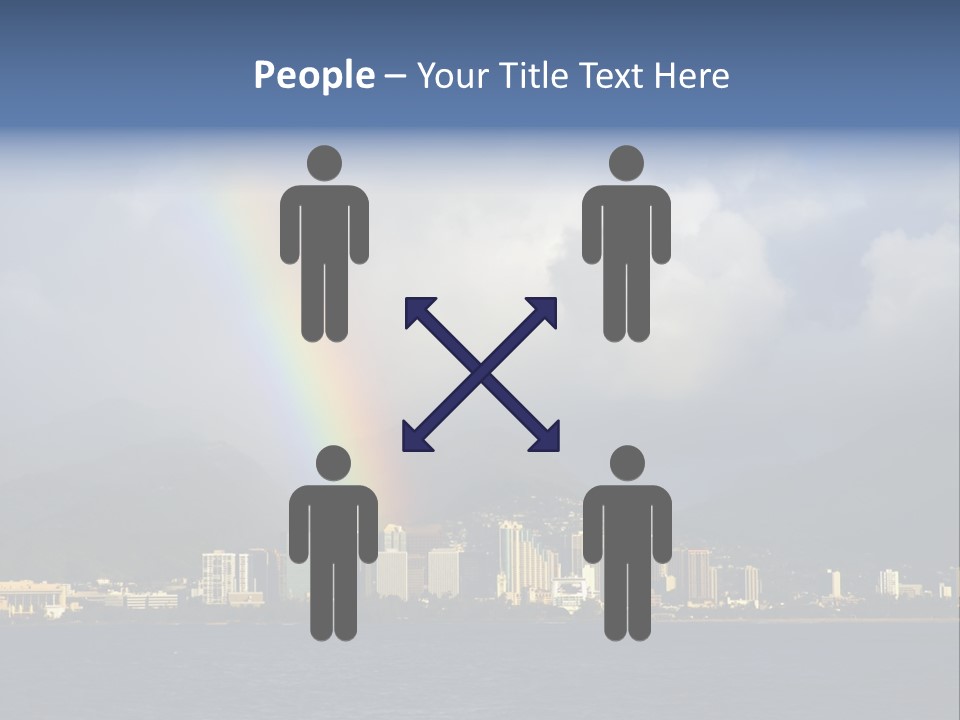 Ocean Clouds Mountains PowerPoint Template