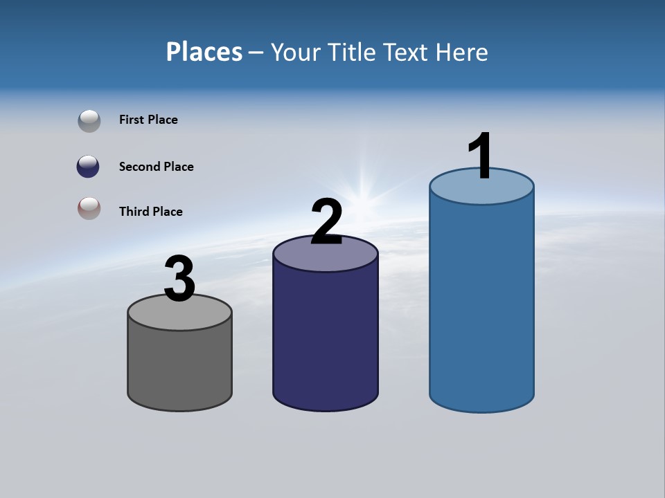 Horizon Planet Illustration PowerPoint Template
