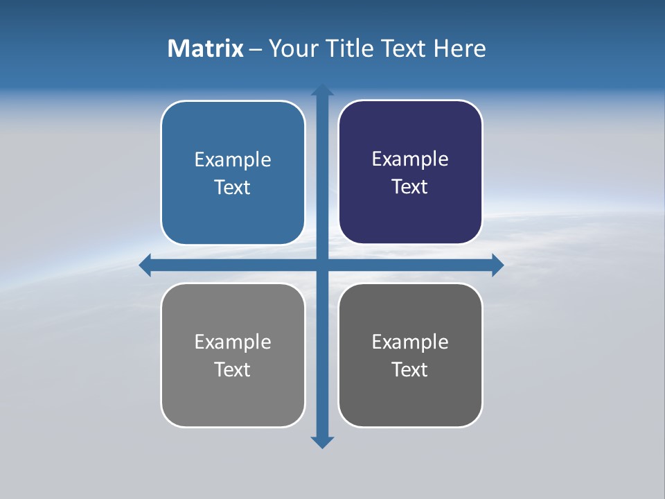 Horizon Planet Illustration PowerPoint Template