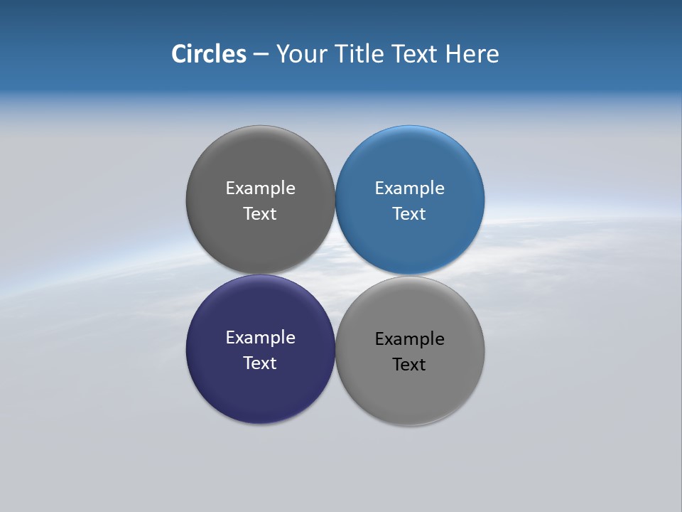 Horizon Planet Illustration PowerPoint Template