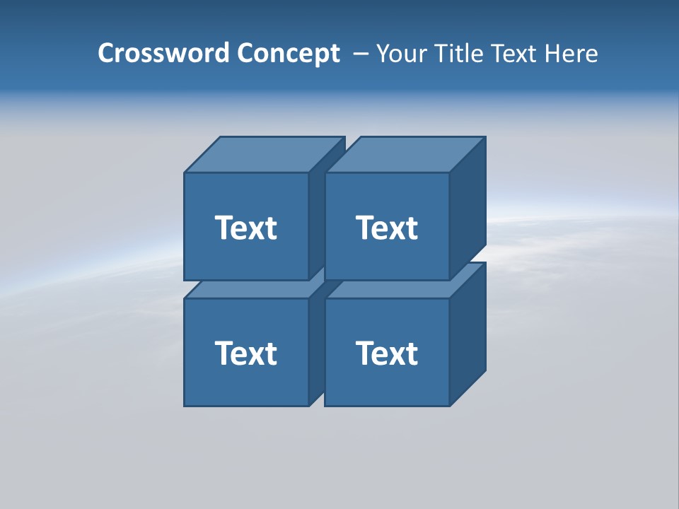 Horizon Planet Illustration PowerPoint Template