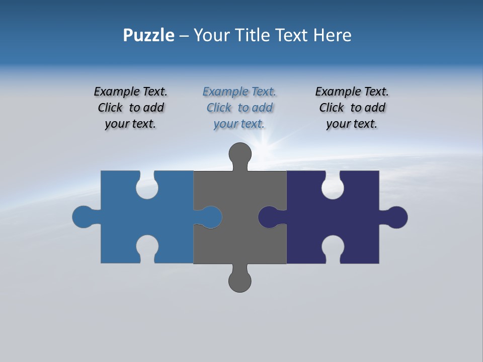 Horizon Planet Illustration PowerPoint Template