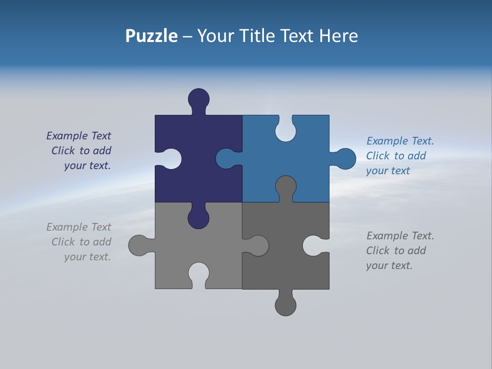 Horizon Planet Illustration PowerPoint Template