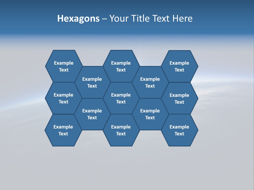 Horizon Planet Illustration PowerPoint Template