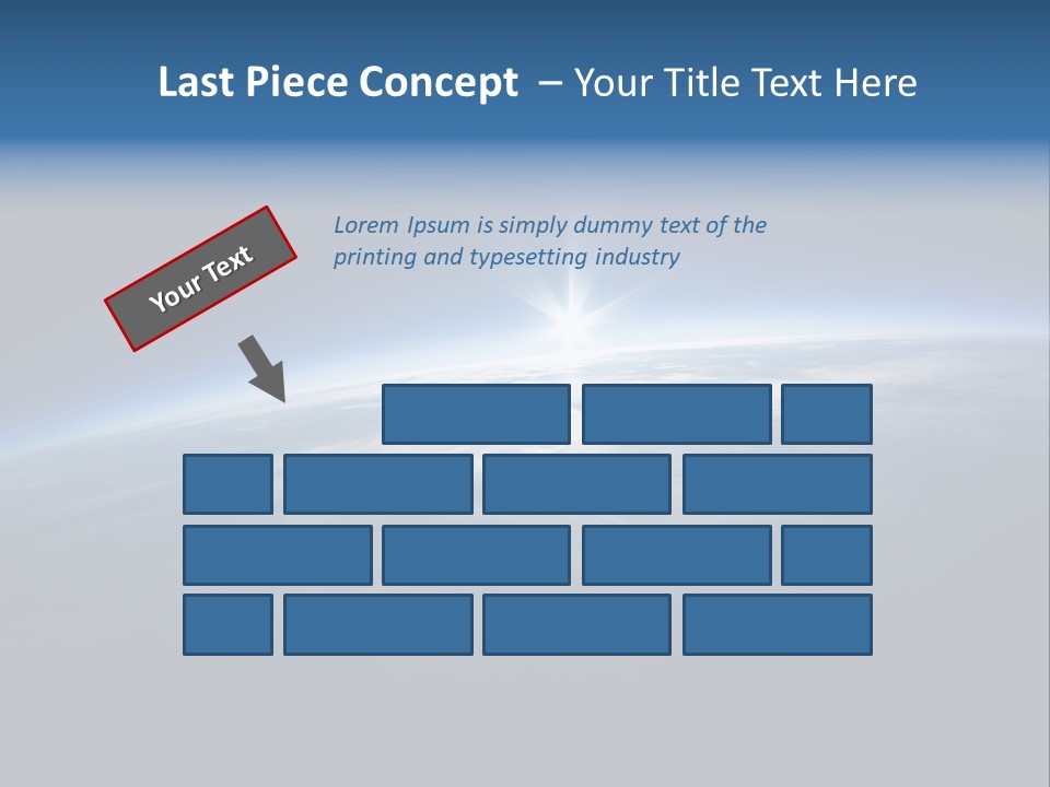 Horizon Planet Illustration PowerPoint Template