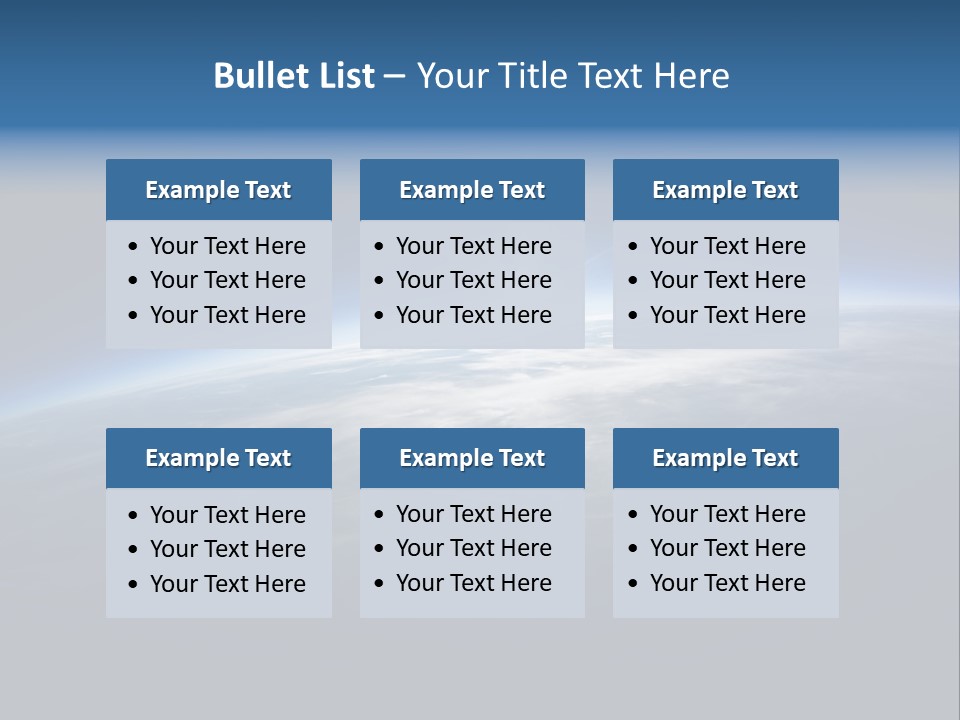 Horizon Planet Illustration PowerPoint Template