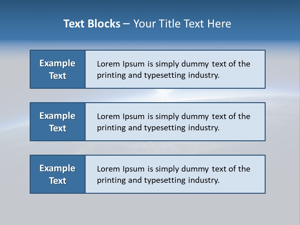 Horizon Planet Illustration PowerPoint Template
