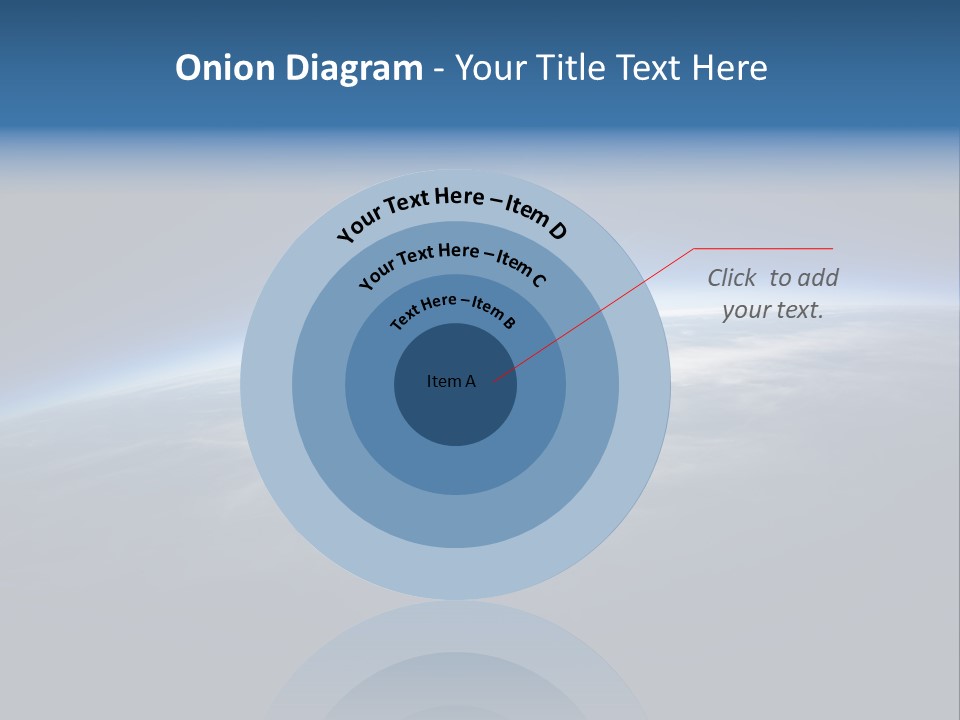 Horizon Planet Illustration PowerPoint Template