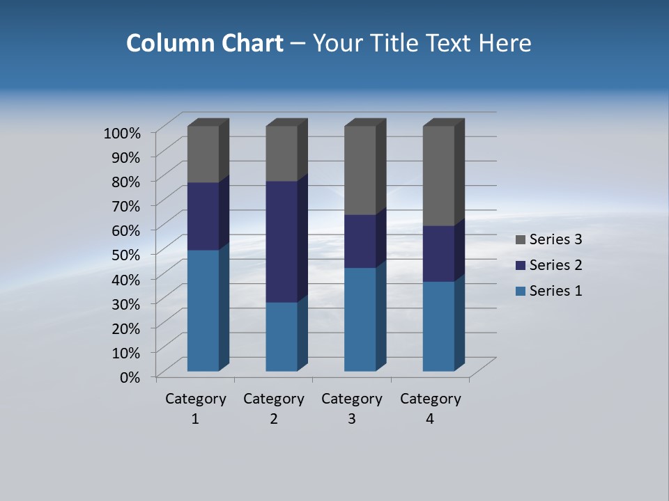 Horizon Planet Illustration PowerPoint Template