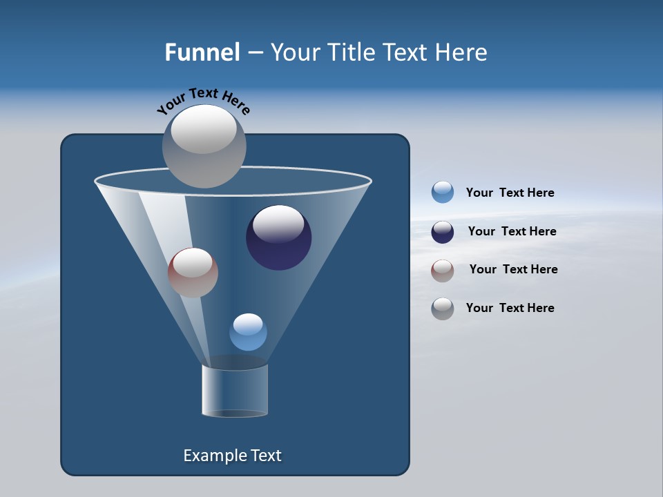 Horizon Planet Illustration PowerPoint Template