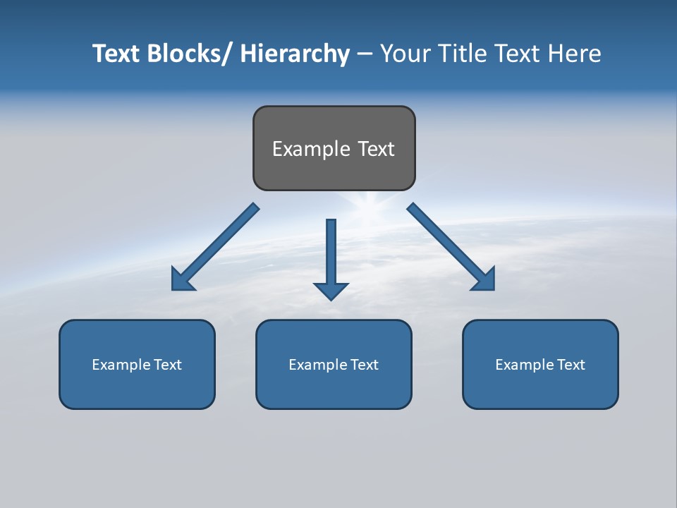 Horizon Planet Illustration PowerPoint Template