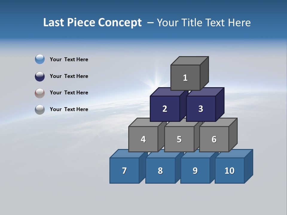 Horizon Planet Illustration PowerPoint Template