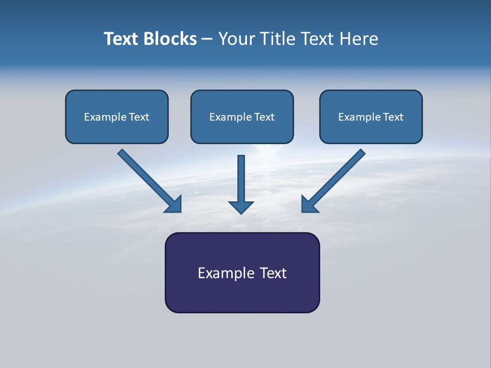 Horizon Planet Illustration PowerPoint Template