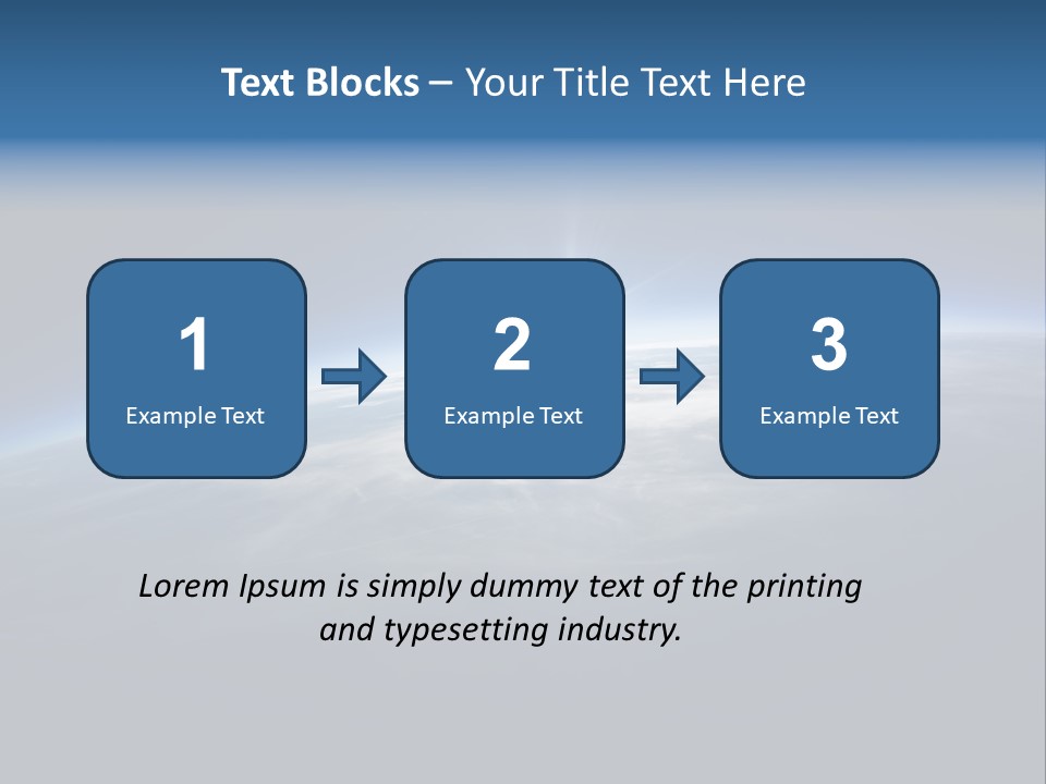 Horizon Planet Illustration PowerPoint Template