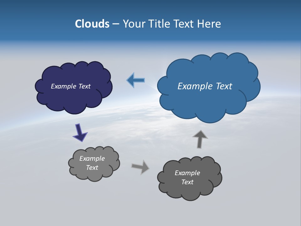 Horizon Planet Illustration PowerPoint Template
