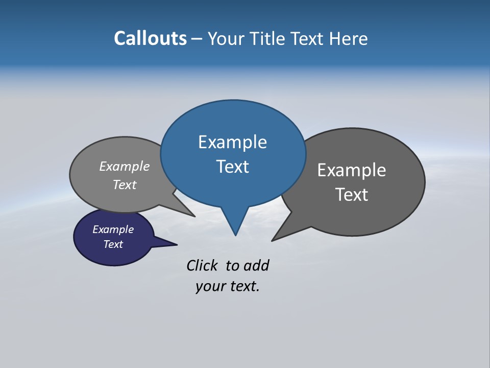 Horizon Planet Illustration PowerPoint Template