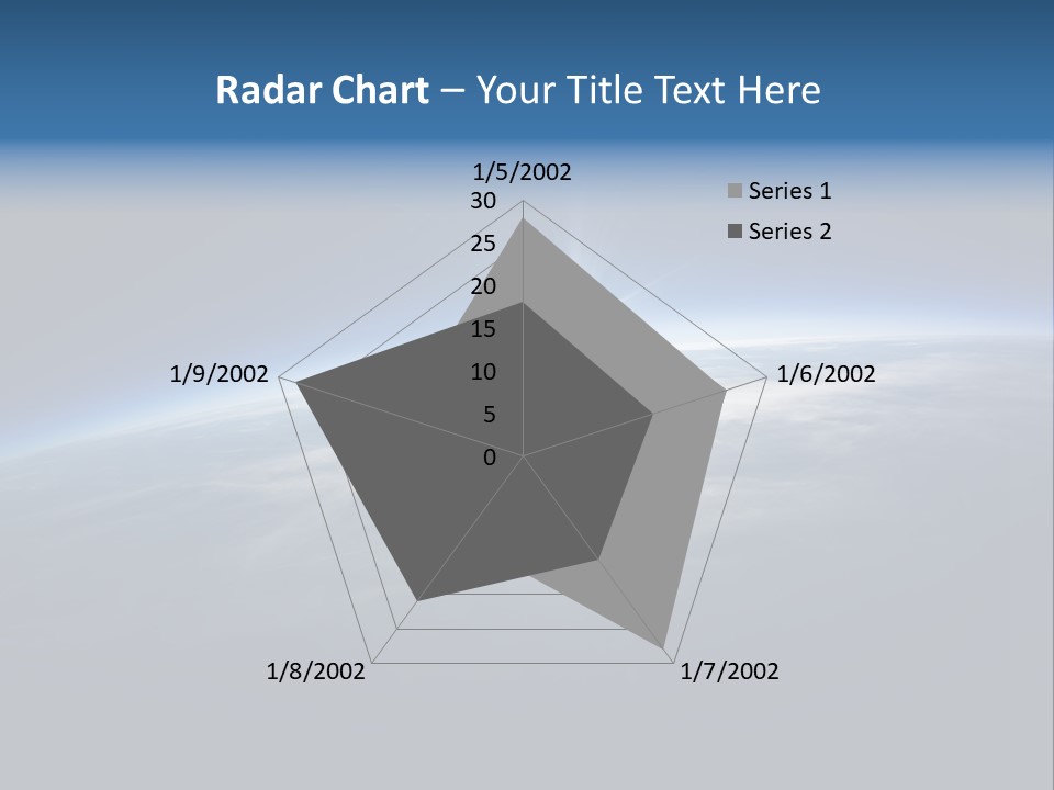 Horizon Planet Illustration PowerPoint Template