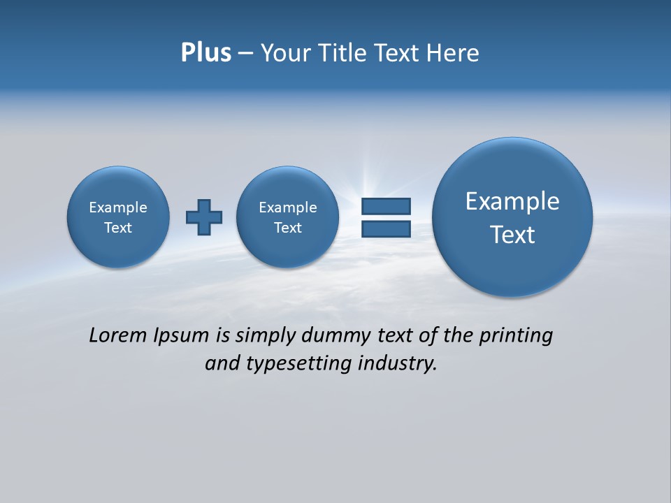 Horizon Planet Illustration PowerPoint Template