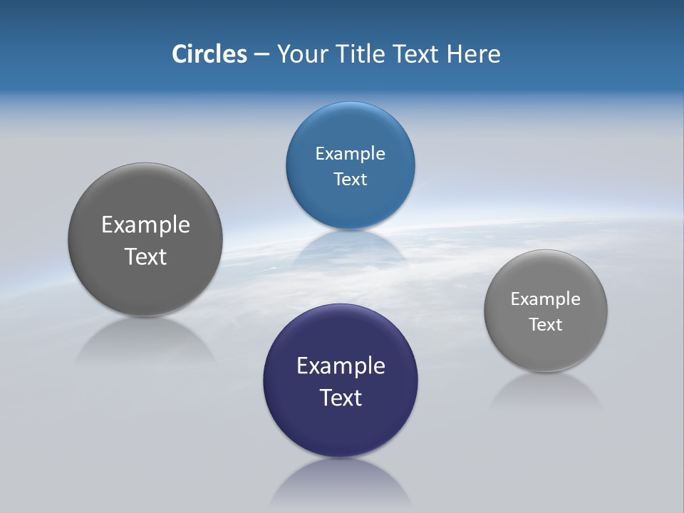 Horizon Planet Illustration PowerPoint Template