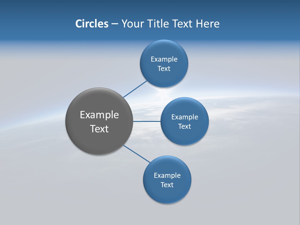Horizon Planet Illustration PowerPoint Template