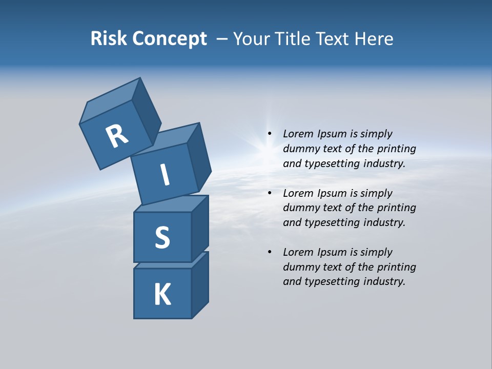 Horizon Planet Illustration PowerPoint Template