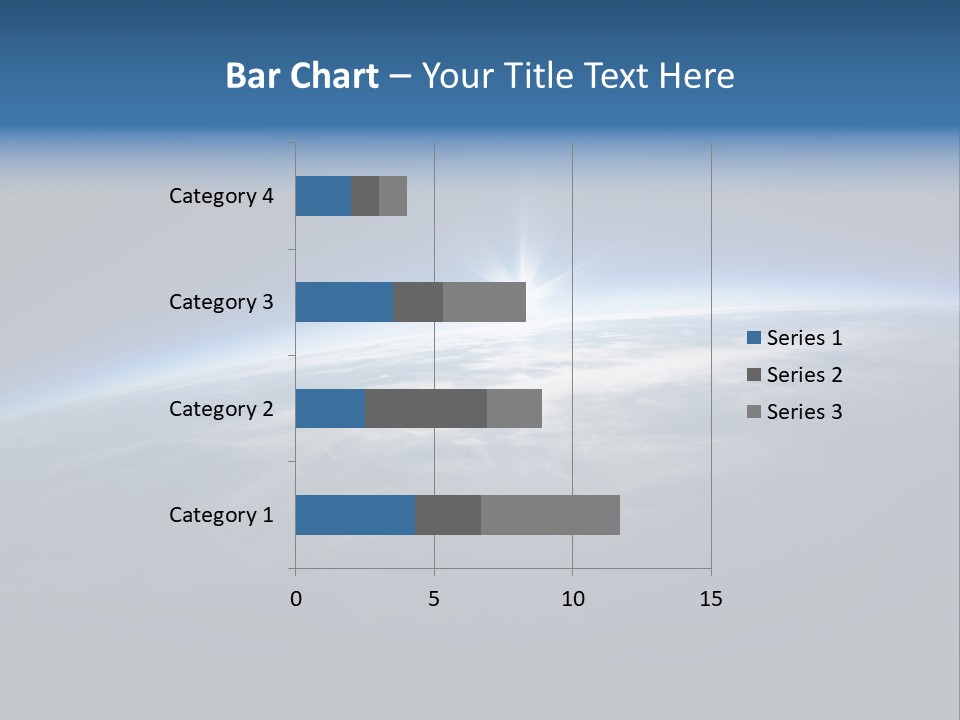 Horizon Planet Illustration PowerPoint Template