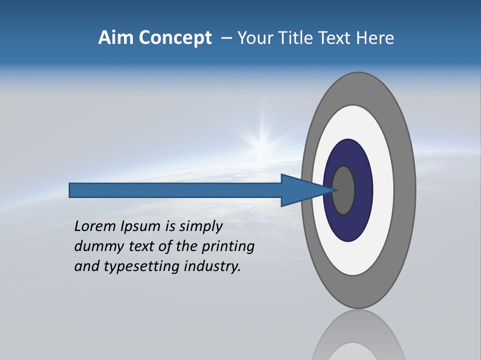 Horizon Planet Illustration PowerPoint Template