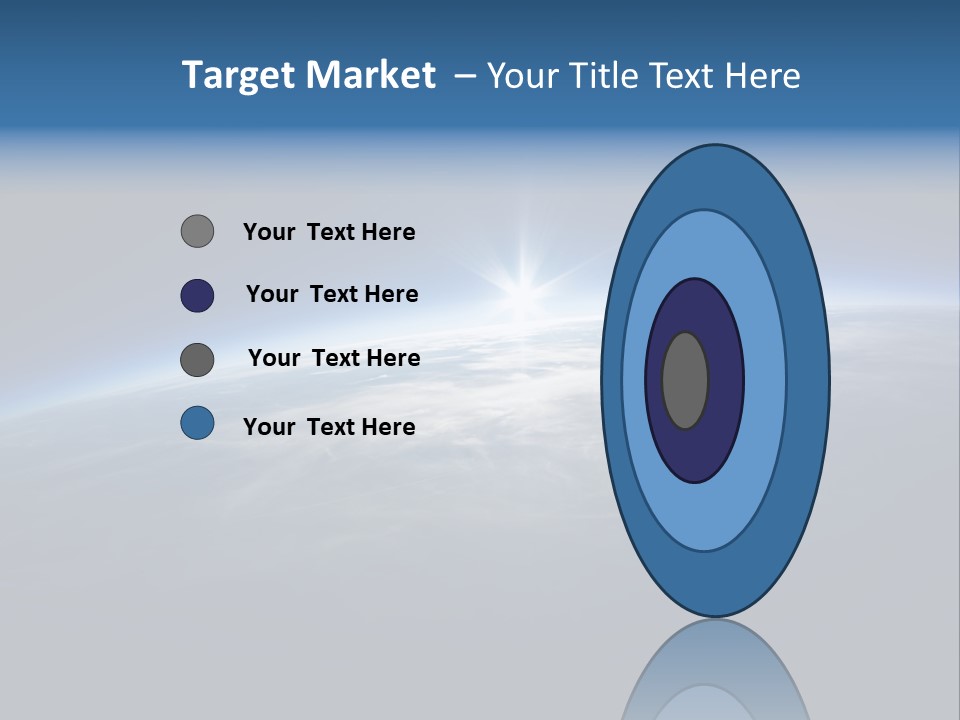 Horizon Planet Illustration PowerPoint Template