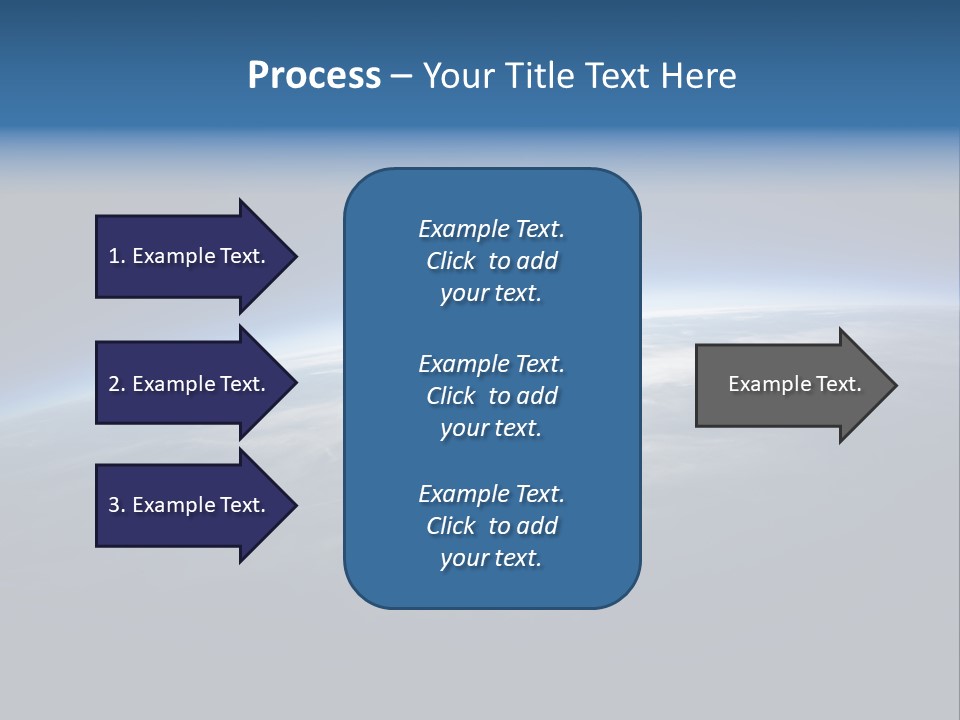 Horizon Planet Illustration PowerPoint Template