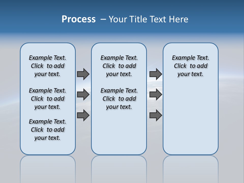 Horizon Planet Illustration PowerPoint Template