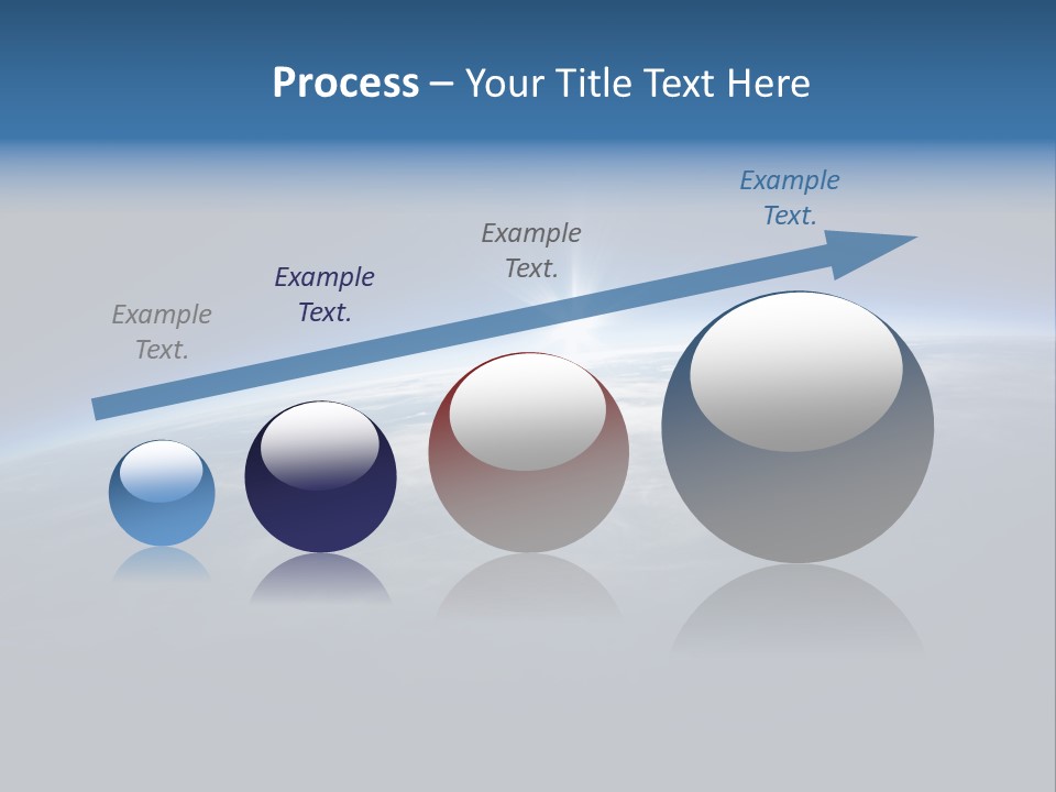 Horizon Planet Illustration PowerPoint Template