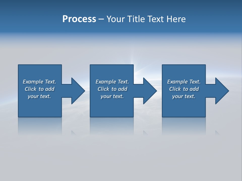 Horizon Planet Illustration PowerPoint Template